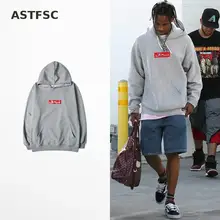 Autumn And Winter Classic Grey Hoodies Funny Rap 2pac Simple Box Logo Hoodie Lovers Couple Hip Hop Fashion Harajuku Hoodies