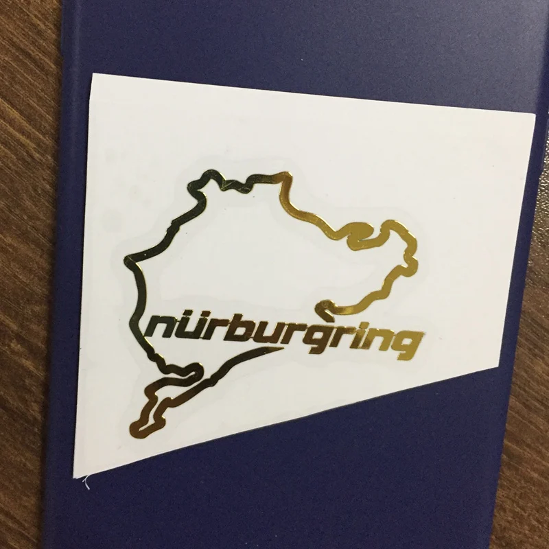 Три мишки HJS019 50*45 8 мм Nurburgring гоночный трек дорога металлическая наклейка для