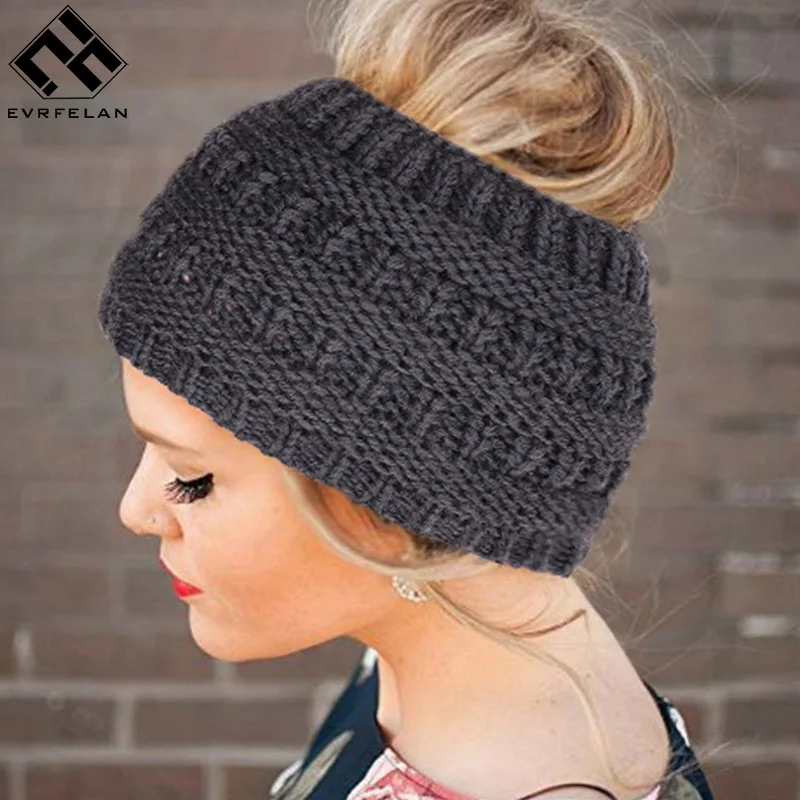 Us 2 88 20 Off Knitted Ponytail Beanie Solid Warm Hats For Women Knit Skullies Beanies Warm Crochet Beanies Fashion Ladies Outdoor Cotton Caps In Us 2 88 20 Off Knitted Ponytail Beanie Solid Warm Hats For Women Knit Skullies Beanies Warm Crochet Beanies Fashion Ladies Outdoor Cotton Caps In