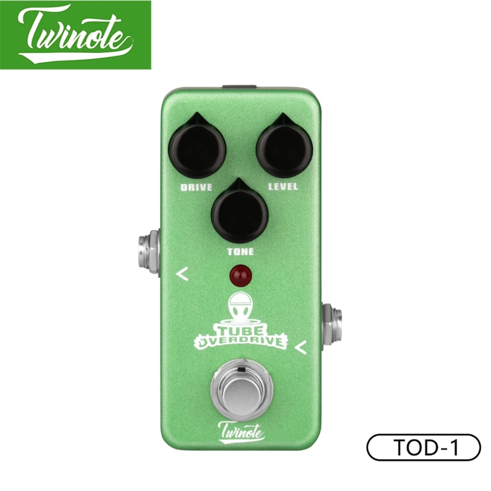 

Twinote TOD-1 Guitar Pedal With Nature Warm Tube Overdrive Sound For Boost AMP And Adjustable Range Of Gain Guitar Accessories
