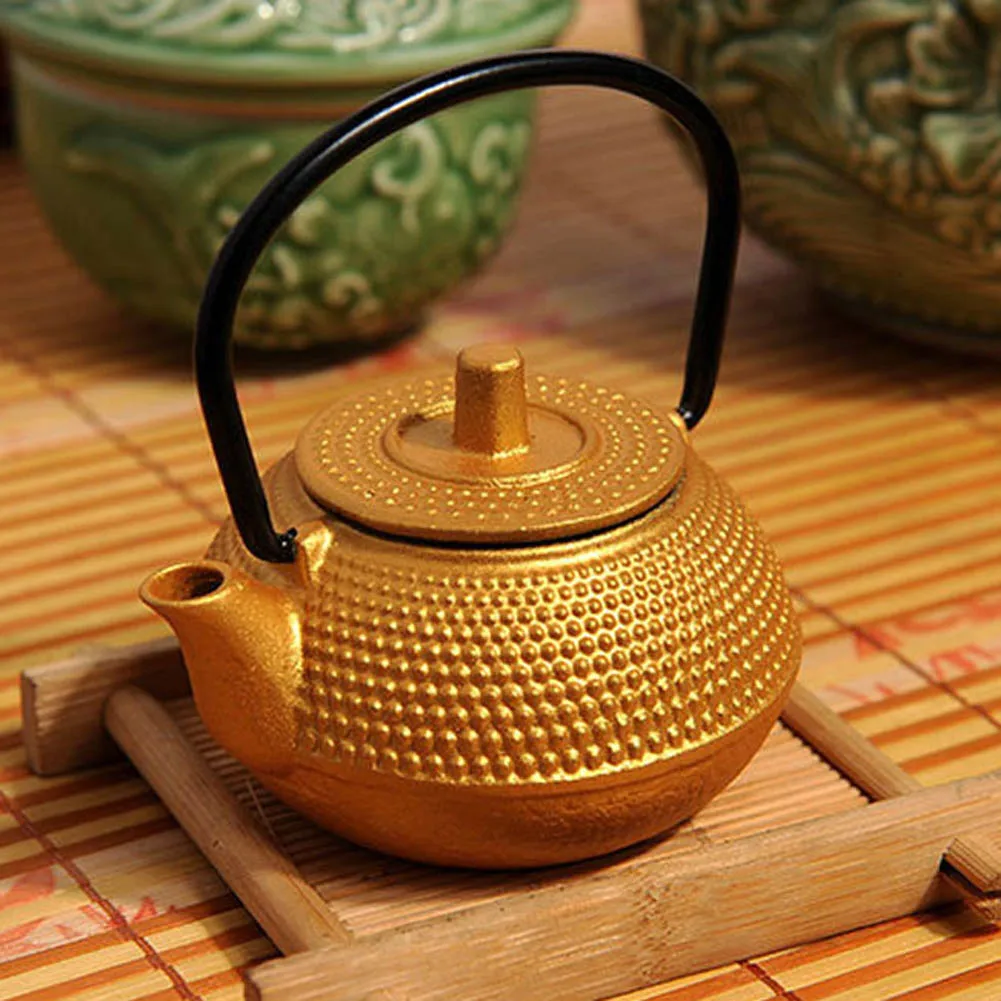 

50ml Mini Iron Kettle Cast Iron Teapot 1910 Small Pot Of Kung Fu Tea Sets Tea Pet Home Decoration Gifts