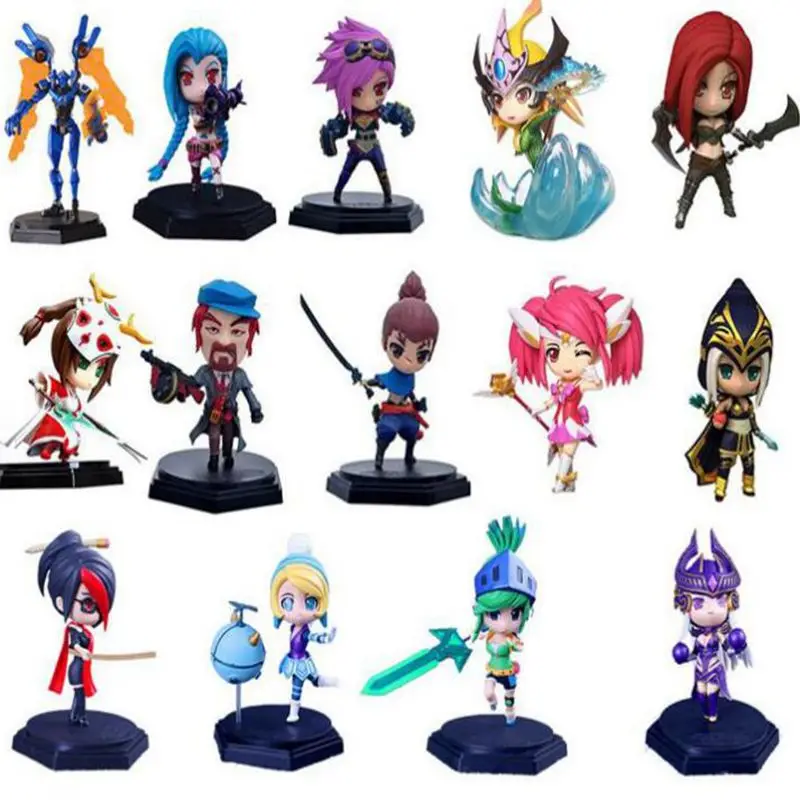 15cm Games Model toys J G Chen VI Yasuo Competitive Games controller PVC Action Figure Car