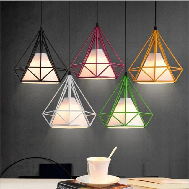 LuKLoy Lampade A Sospensione, moderno Colorato Birdcage Cucina HA ... LuKLoy Lampade A Sospensione, moderno Colorato Birdcage Cucina HA ...