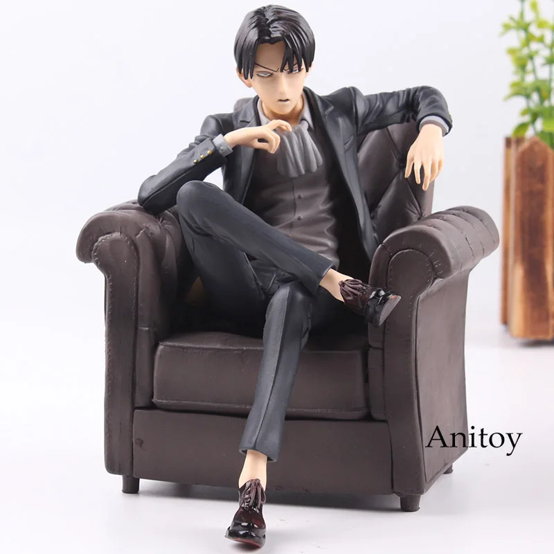 

Attack on Titan Levi Ackerman Sitting Sofa Ver. PVC Figure Attack on Titan Anime Figurine Collectible Model Toy 16cm