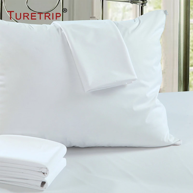 Turetrip 21x27 inch Waterproof Pillow Protector Set of 2 Pillowcase Anti Mites Bed Bug Proof