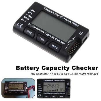 

Measurement Tool Battery Voltage Tester Checking RC Meter 7 Digital Cell Battery Capacity Checker For LiPo LiFe Li-ion Nicd NiMH