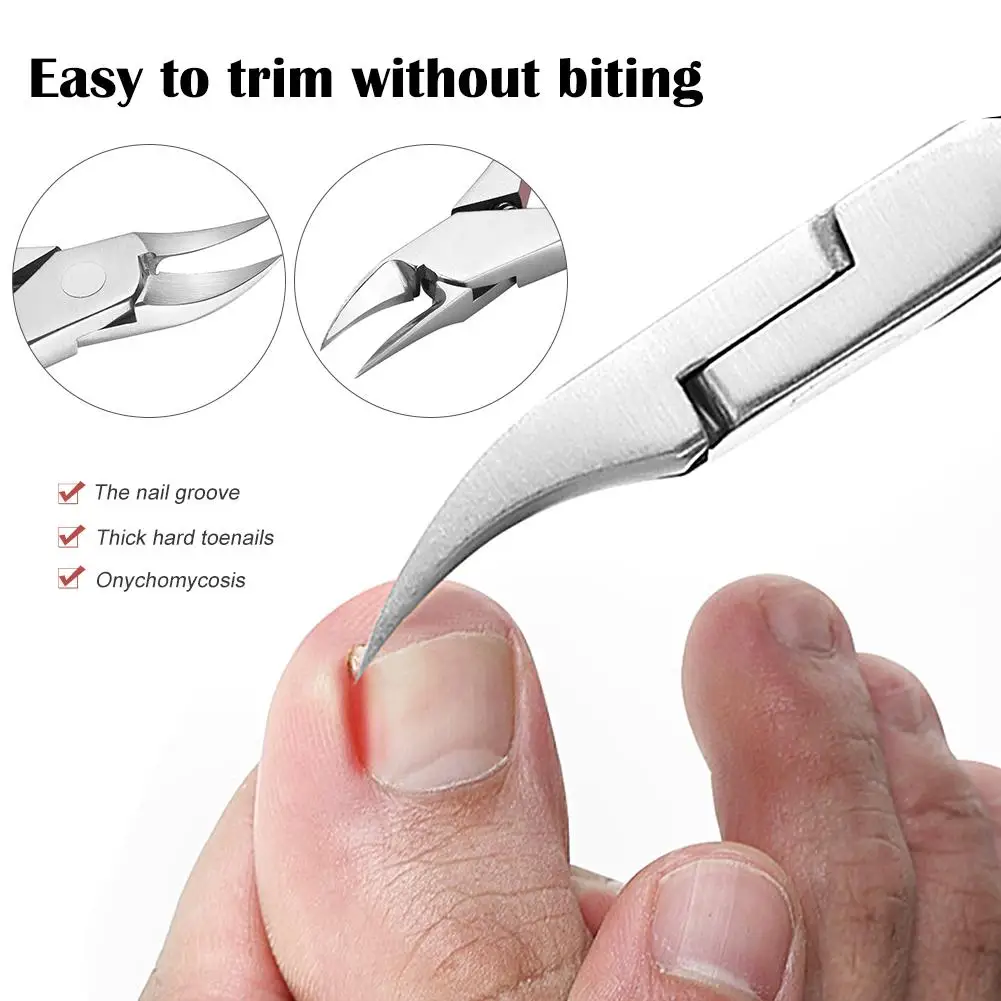 

Manicure Tools Stainless Steel Nail Clippers Dead Skin Clippers Nail Diagonal Nail Scissors Toe Finger Nail Clipper