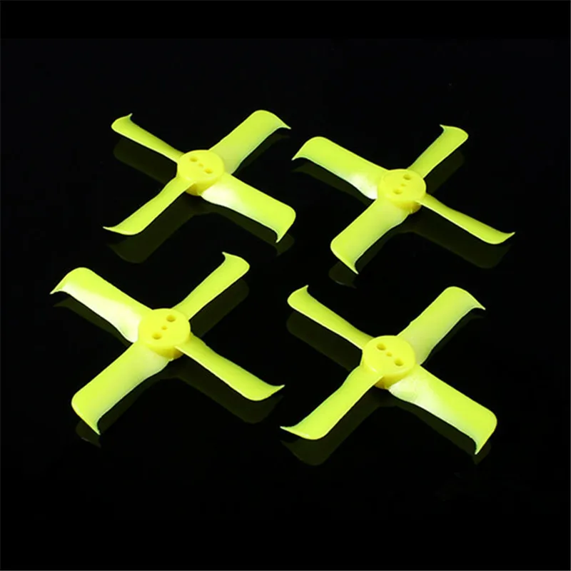 Yellow 2 Pairs FleekProp 2036 4 2x3 6x4 4 blade Propeller For 1102 1103 1104 Motor