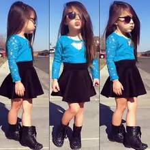 Костюм для новорожденных девочек детский комплект из 2-х предметов: футболка со шнуровкой+ юбка набор для девочек 0109 Sylvia 41414421306