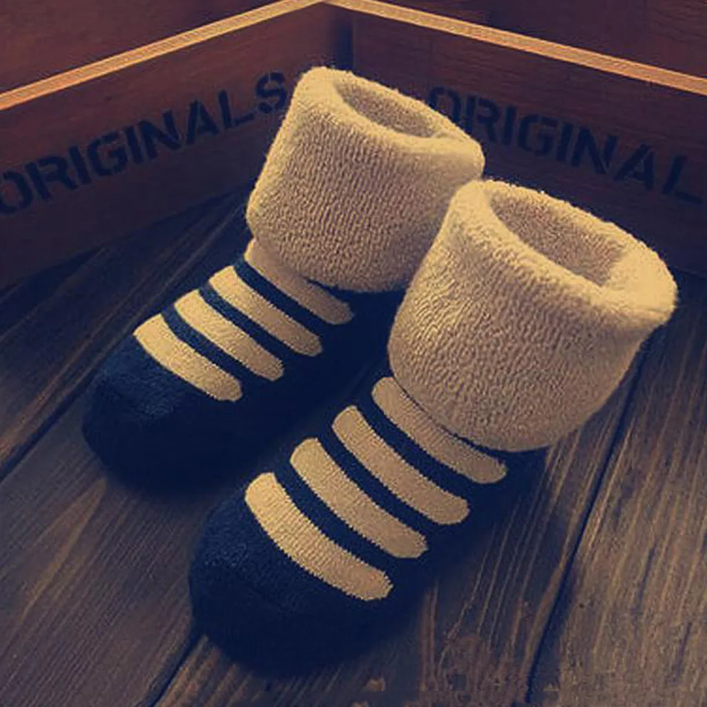 New Cotton Cartoon Fluffy Short Socks Baby Boy Girl Toddler Kids Winter Sock