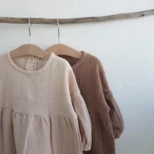 Платье для девочек; платье принцессы; льняная одежда для девочек; милое платье для маленьких девочек; повседневная одежда в японском и корейском стиле