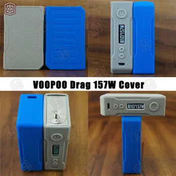 

5pcs VOOPOO DRAG 157W silicone cover TC Box kit with US GENE chip Temperature Control e cigarette protector rubber box