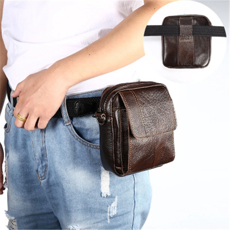 

ManBang Fashion Men Bag Crossbody Bag Shoulder For Men Cow Split Leather Male iPad Business Messenger Briefcase Waist bag New