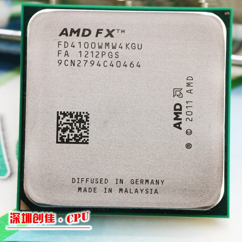 

Free shipping AMD FX 4100 AM3+ 3.6GHz 8MB CPU processor FX serial shipping free scrattered pieces FX-4100 fx4100