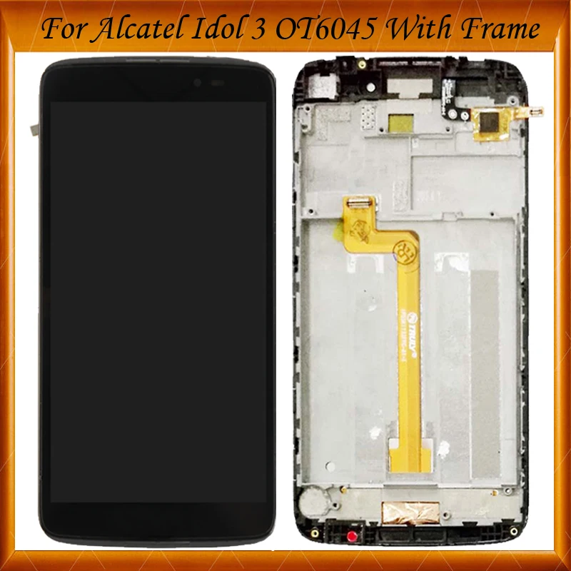 ЖК-экран с рамкой для Alcatel One Touch Idol 3 5 дюйма 6045 OT6045 6045Y дисплей в сборе дигитайзер |