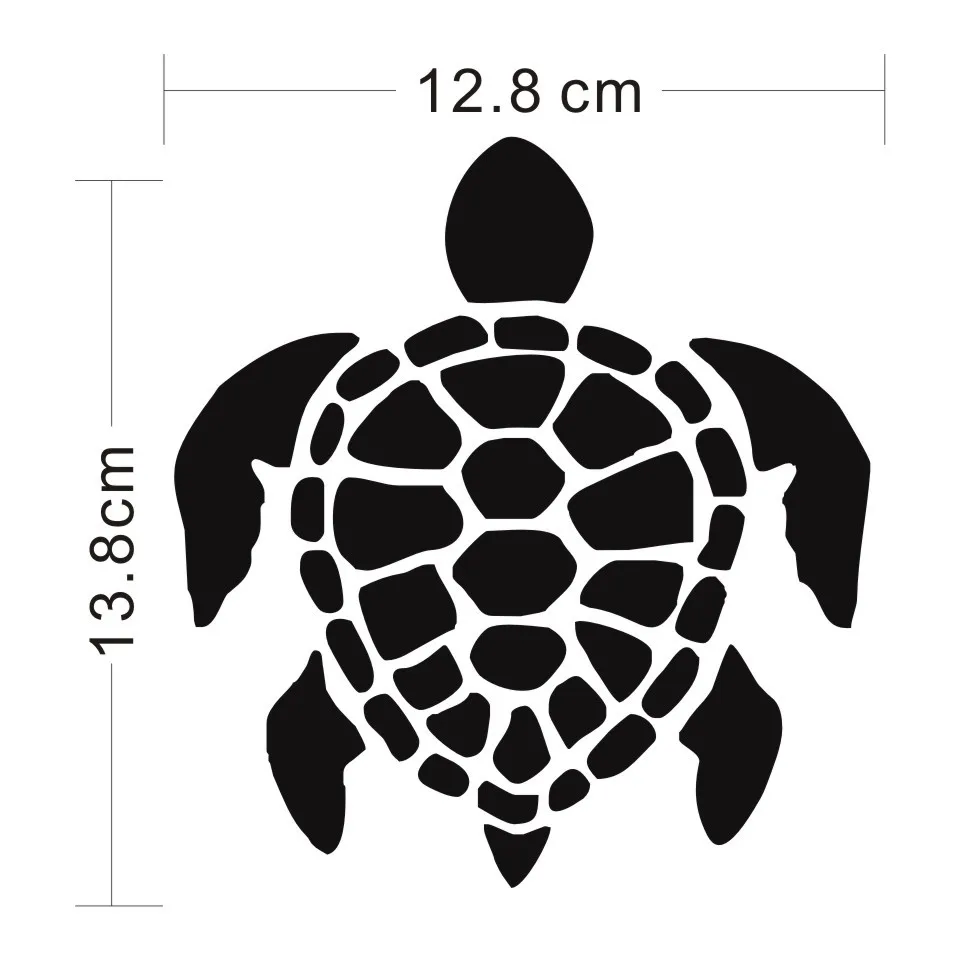 Cunymagos Honu Sea Turtles Fashion Car Styling Vinyl Car Sticker Creativve Motorcycle Auto Car Decal Sticker Funny 12.8cm13 (2)