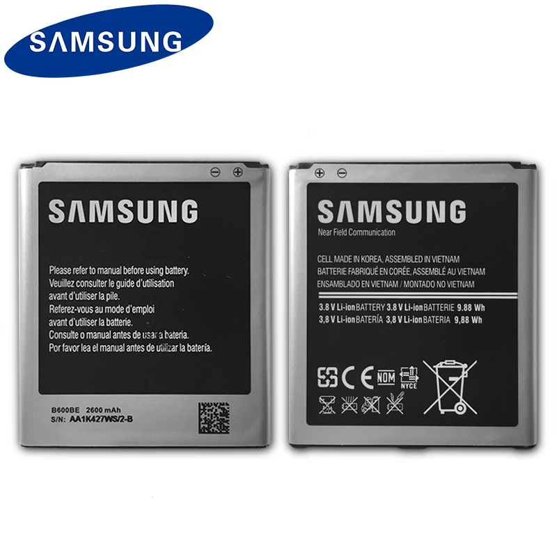 Samsung телефон Батарея B600BE для samsung GALAXY S4 I9500 I9502 i9295 GT-I9505 I9508 I959 i337 i545 i959 2600 мАч NFC