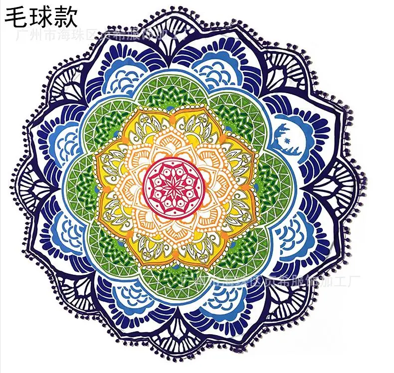 

2017 portable multifunction chiffon shawl sunscreen shawl beach towel wrapped yoga mat beach mat Wall