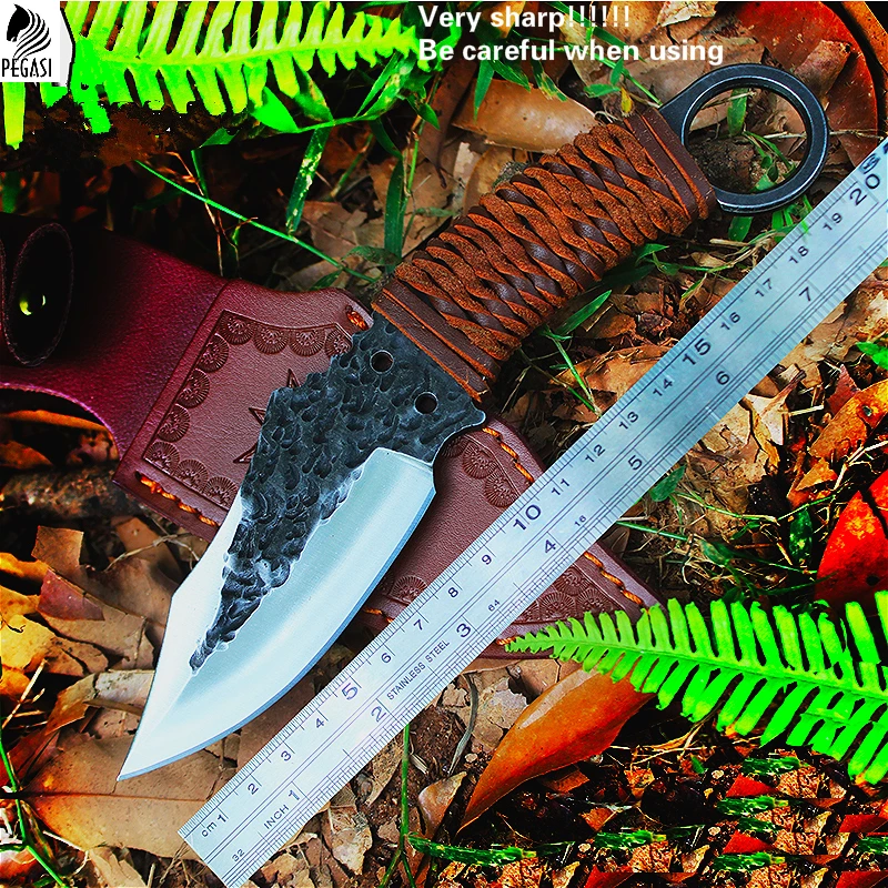 

OUTDOORS Survival Knife Outdoor Tools 59HRC High Hardness Small Straight Knives Essential Tool For Self -Defense FavoriteS