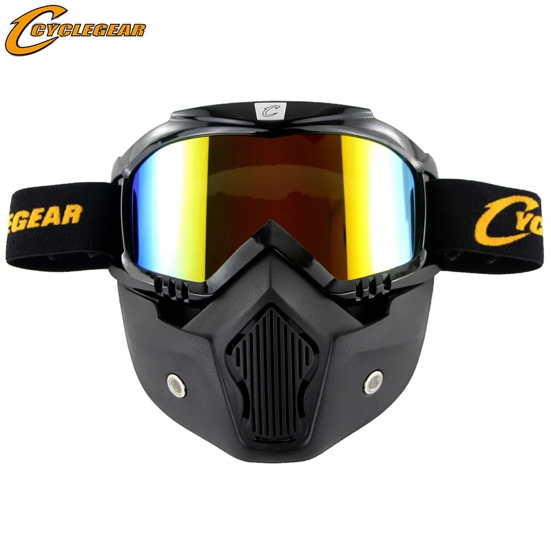 Винтажная маска для шлема, очки для мотоцикла, очки для крепления, ретро мотоциклетный шлем, щит Gafas Cyclegear CG03