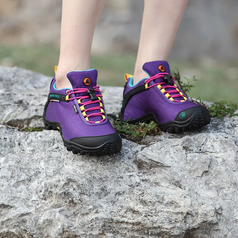 MODE FULL Women Hiking Shoes Breathable Outdoor Shoes Waterproof Anti