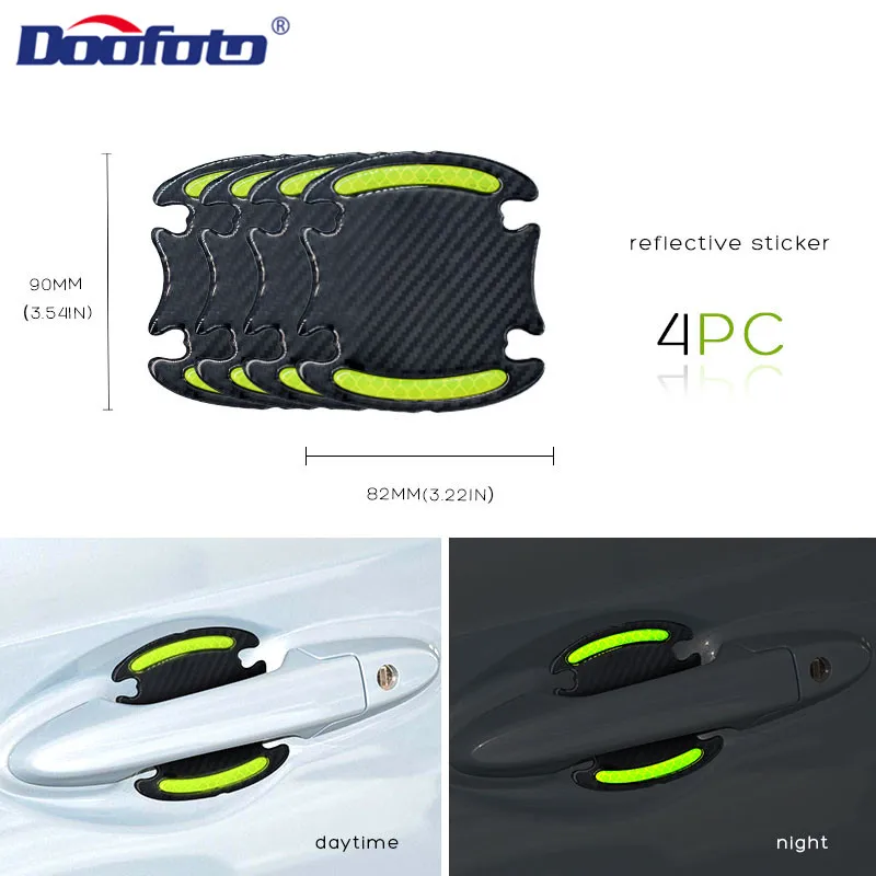 thumbnail image 1 of Cinta adhesiva reflectante 3D Doofoto para coche, reflector para guardabarros, tira de advertencia para parachoques, manija de puerta, cubierta de cuenco, accesorios exteriores para coche, 1 of 5