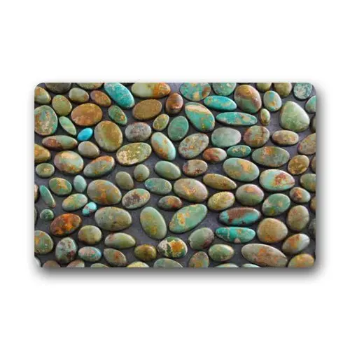 Turquoise Non Slip Indoor or Outdoor Door Mat Doormat Home Decor
