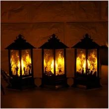 Linterna LED lámpara colgante de Halloween luz de velas para el hogar Retro Vintage festival de vacaciones decoración de Navidad lámpara interior al aire libre
