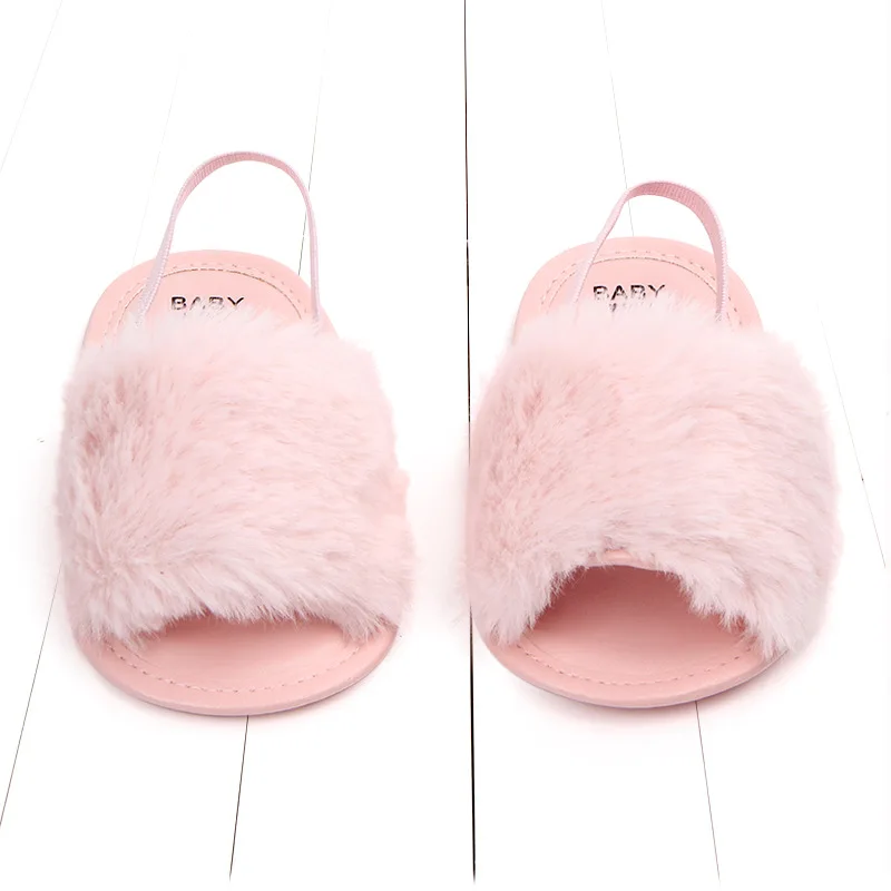 Baby Sandals for Girls Beach Sandals 2019 Summer New Kids Shoes Lovely Plush Toddler Princess Non-slip Crib Slippers Kids Gifts (18)