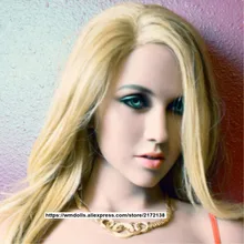 WMDOLL American Sex Doll Head for Sexy Doll Realistic TPE Love Doll for Man Sex