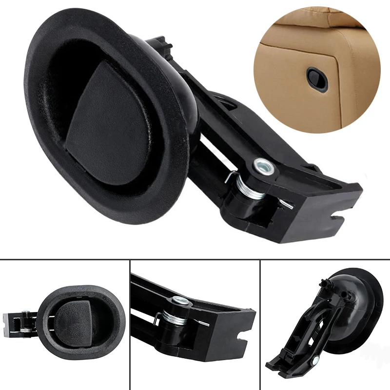 New 1pc Black Plastic Couch Release Lever Replacement Oval Sofa Chair Recliner Release Pull Handle Cable Funiture Accessories