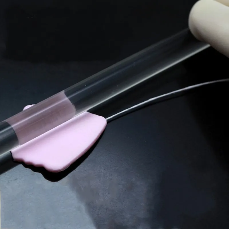 Smooth Transparent Acrylic Rolling Pin Cake Decoration Roller Tools DIY