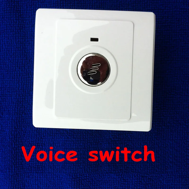 

Voice switch lamp corridor delay sensor energy saving lamp 86 led sound and light control switch intelligent switch panel 1pc