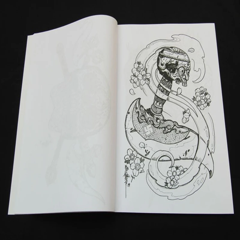 Традиционная китайская живопись newmagazine стиль книги тату-книги для поставки креативные татуировки флэш-дизайн