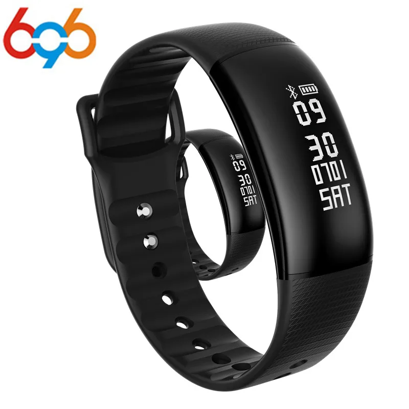 

696 Smart Bracelet A69 Smart band Heart rate monitor blood pressure Smart Wristband Fitness bracelet Call SMS Clock PK mi band 2
