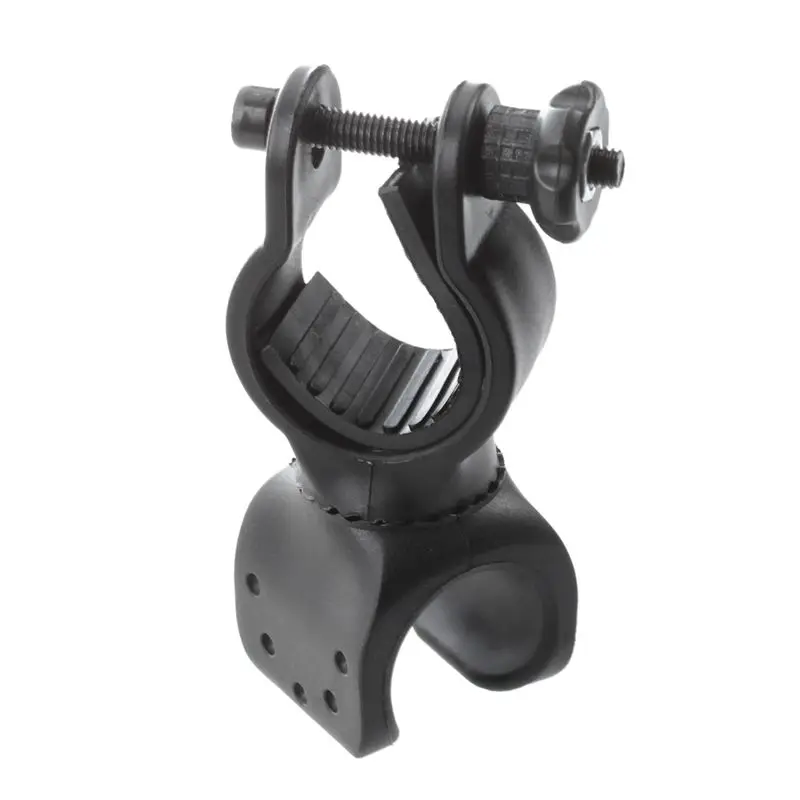 Excellent Bicycle Bike Flashlight LED Torch Mount Holder Cycling Clip Clamp-Black 5