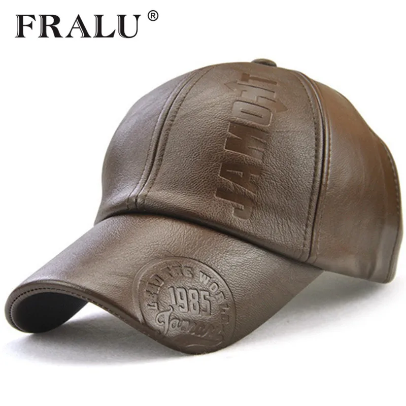 

FRALU Baseball Cap Men's Adjustable Cap Casual leisure hats Solid Color Fashion Snapback winter Fall hat High quality caps