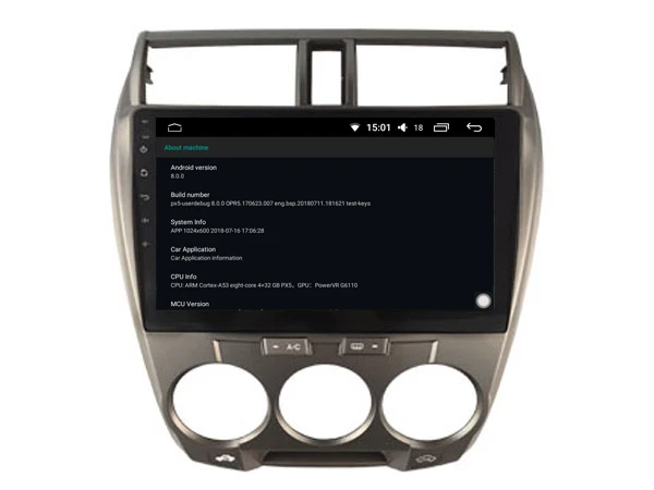 Top for Honda City 2008-2014 octa Core Android 8.0 car gps multimedia 64GB rom+IPS screen+CARPLAY+TDA7851 Amplifer+4 Car Launcher 5