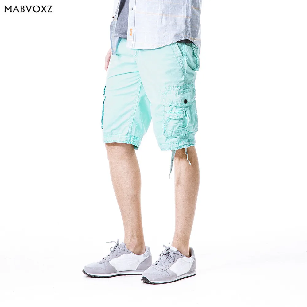 Хлопок плюс размер свободные повседневные мужские шорты английский стиль карманы дизайн Новинка Лето Карго короткие европейские и американские