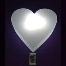 День Святого Валентина 3D лампа светодиодный ночник 16 цветов Настольная лампа Декор крепления для бумажных фонариков lamparas рождественские украшения 1 шт