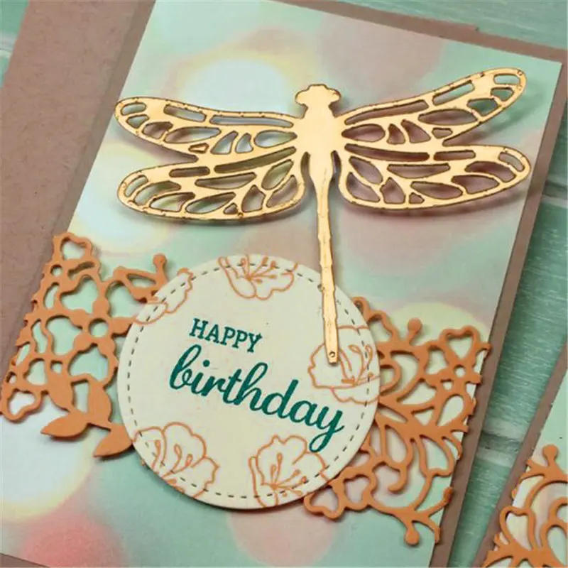 

GJCrafts Animal Dragonfly Metal Cutting Dies New 2019 for Craft Dies Scrapbooking Card Paper Die Cut Album Stencil Metal Dies