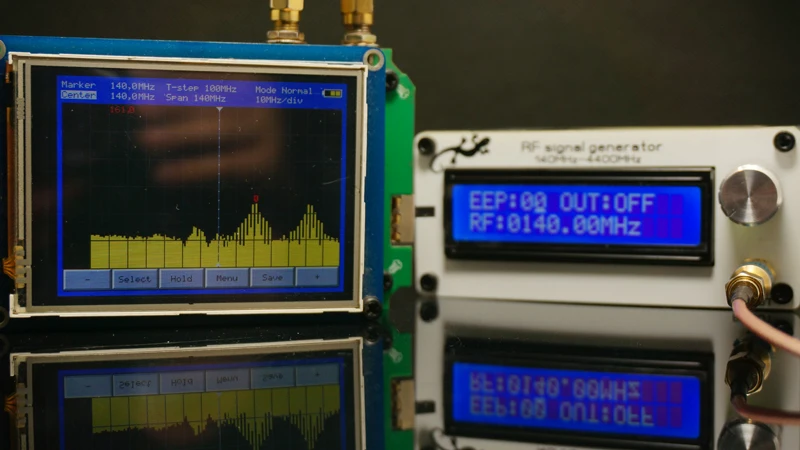 140 МГц до 4400 МГц RF генератор сигналов источник сигнала цифровой lcd+ литиевая батарея+ антенна