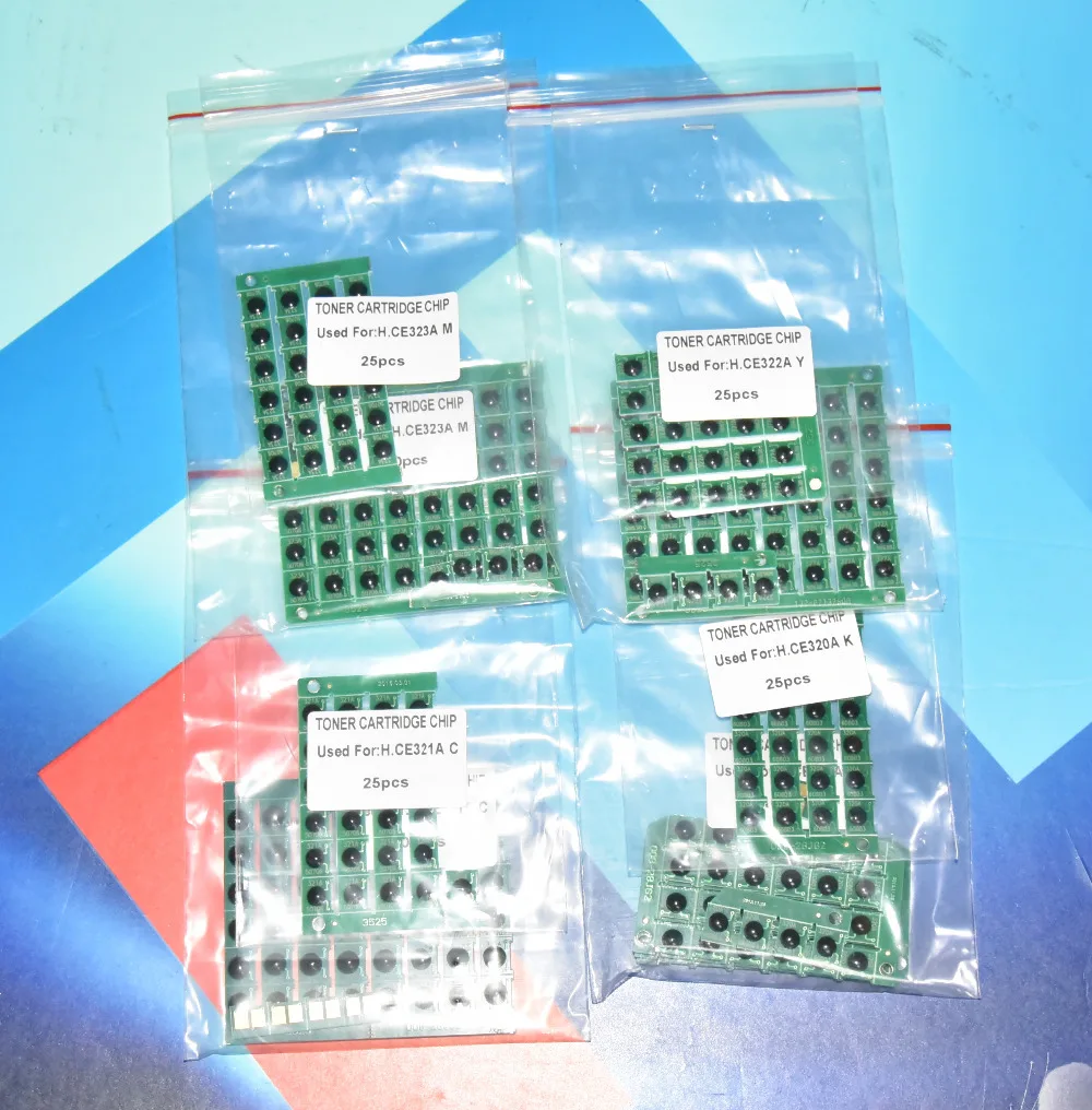 60шт * 128A CE320A CE321A CE322A CE323A порошок сброс обломок патрона тонера для HP CM1415 см 1415 1415fnw