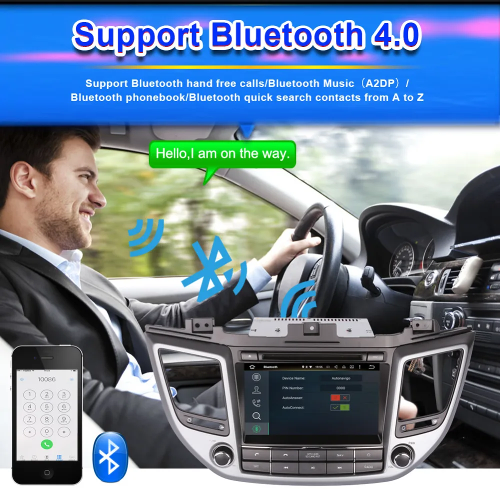 Best 8 Inch Android 8.0 Octa Core 4GB RAM Car GPS Navigation For Hyundai Tucson IX35 2015- Right Hand Driving DVD Multimedia Player 1