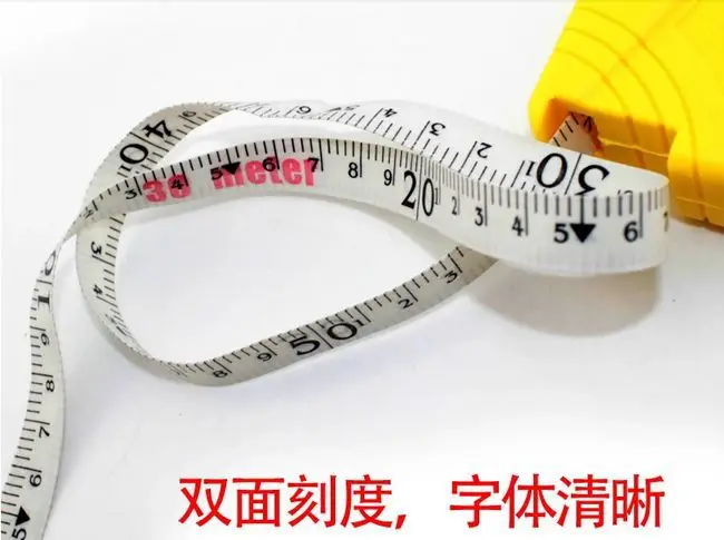 Сделано в Гонконге высокого качества Желтый импортный стекловолокно Метрическая лента измерения 30 м ABS крышка NO.RT-F30