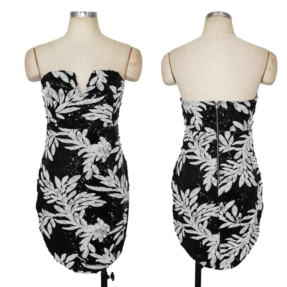bandeau sequin dress 2175 (11)