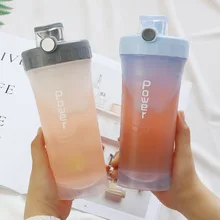 650 мл большая емкость для фитнеса пластиковая бутылка для воды креативная Спортивная шейкер бутылка для мужчин и женщин Студенческая уличная портативная чашка