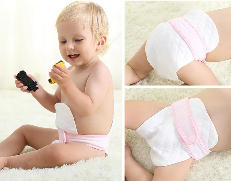 Prefold organic eco cotton reusable diaper liners baby diapers inserts washable lot 6 layers newborn nappy 5pcs