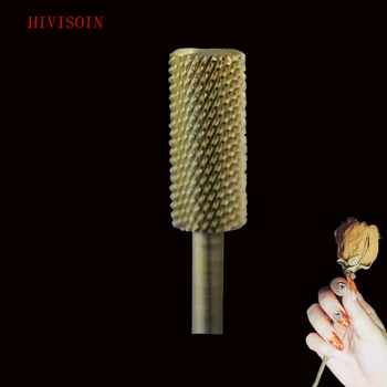 

HIVISOIN-6pcs- Carbide Nail Drill Bit - Small Pink&White Bit - (60020050)-Gold