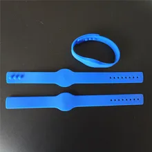 125 кГц EM4100 TK4100 пвхс радиодатчиком синий Водонепроницаемый силиконовая Упаковка браслетов 5 шт, 65 мм